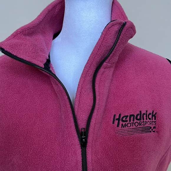 Hendrick Motorsports Women’s Port Authority pink and black zippered vest small - Picture 4 of 9